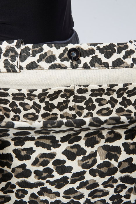 Zoozie Bags Bolso Tote de Lona Crema y Leopardo Zoozie Bags Bolso Tote de Lona Crema y Leopardo